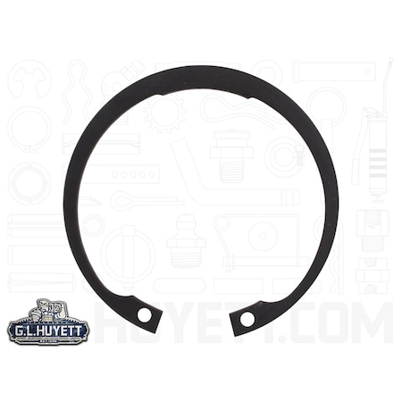 Rotor Clip Internal Retaining Ring, Steel, Black Phosphate Finish, M72 Bore Dia. DHOR-072
